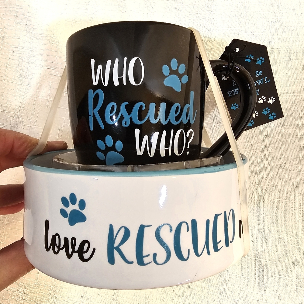 2/$20 Nwt Madison Home Pet Bowl Mug Set